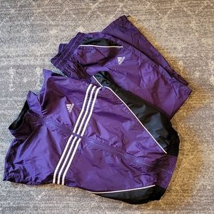 Vintage Purple ADIDAS Tracksuit Size Medium